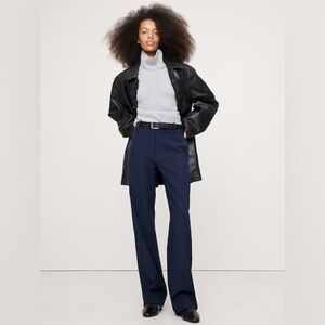 Banana Republic Navy Straight-Leg Pants
